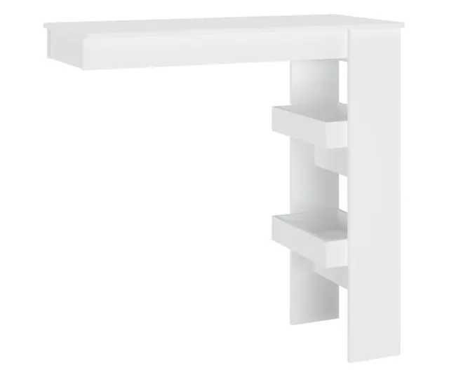 Masă bar de perete, alb, 102x45x103,5 cm
