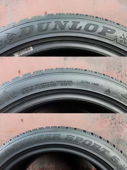 4бр. зимни гуми 235/45/18 Dunlop Winter Sport 5 
dot23