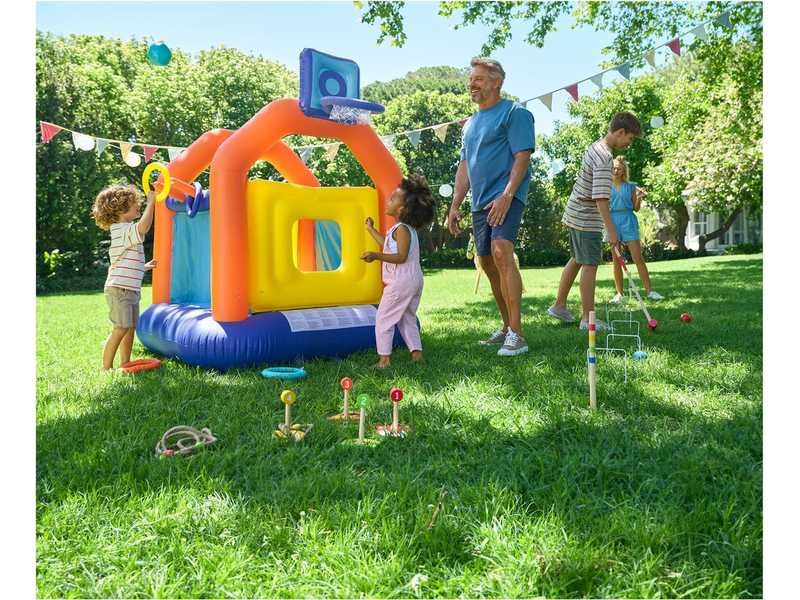 НОВИ! Надуваем детски замък батут с баскетболен кош