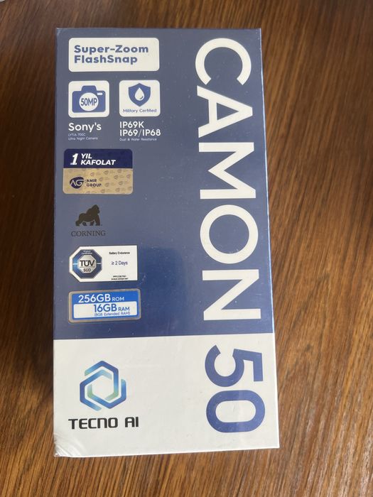 Tecno camon 50 yangi ochilmagan ( новый в упаковке)