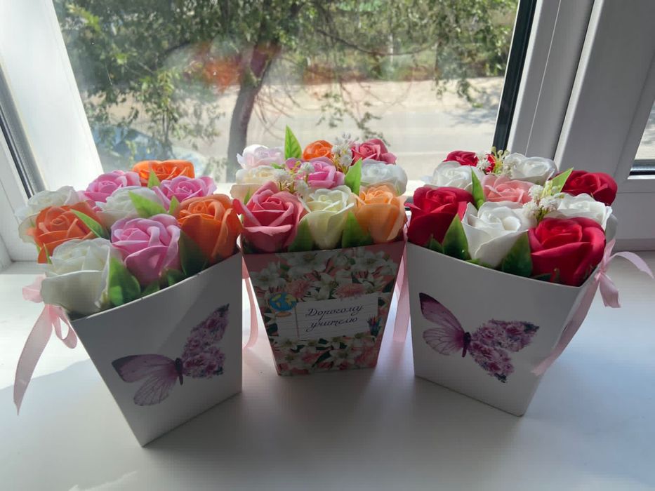 Набор мыльных роз - 9 штук