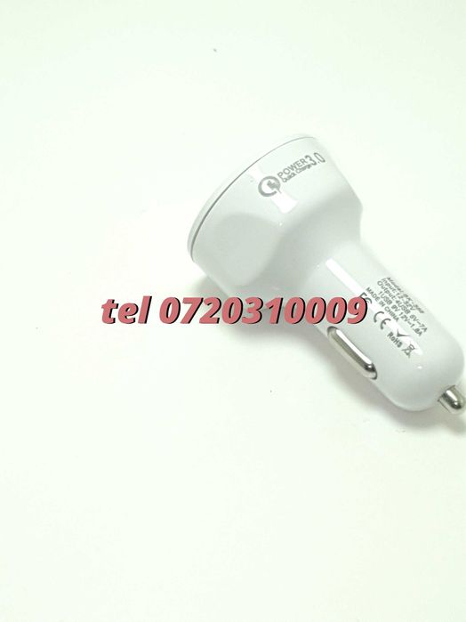 Incarcator Masina Auto 4 Porturi Bricheta Usb Qc Incarcare Rapida