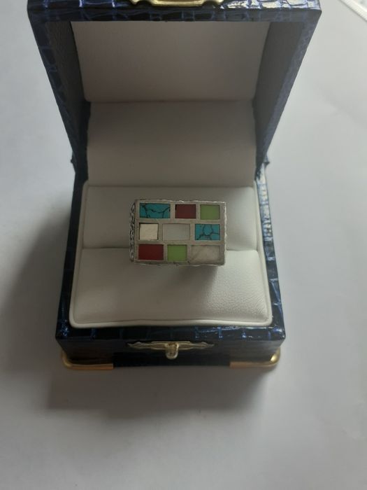 Inel din argint cu pietre semi pretioase