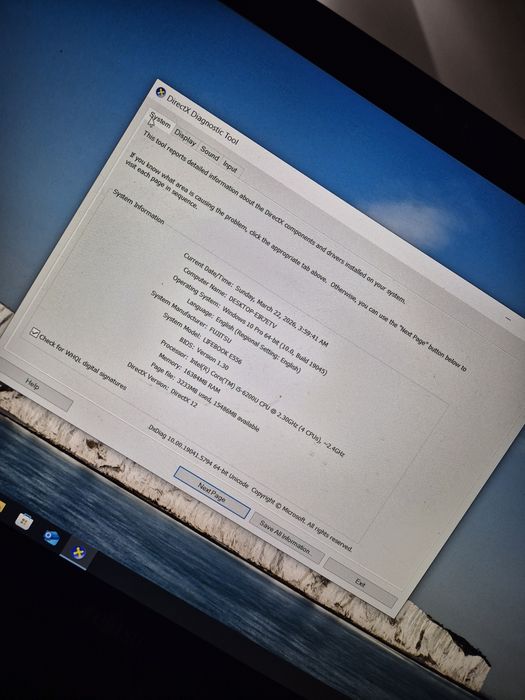 Laptop Fujitsu siemens lifebook e series 556