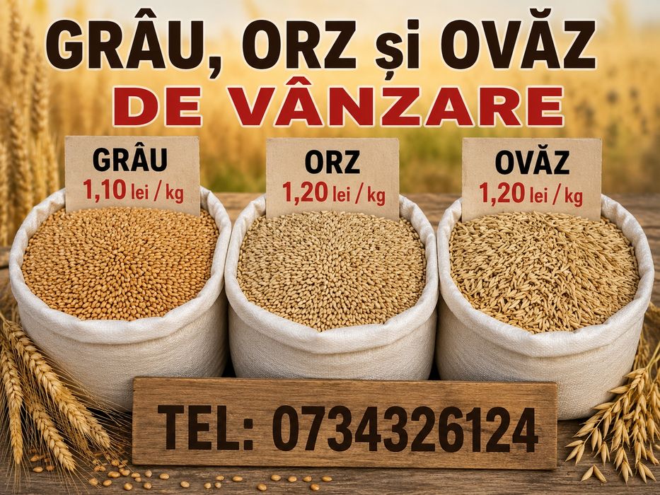 De vânzare cereale