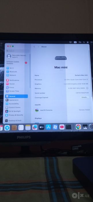 Mac mini yaxshi xolatda