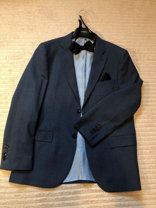 Costum Bărbați DKNY 3 Piese (Lână 70%), Slim Fit, Impecabil
