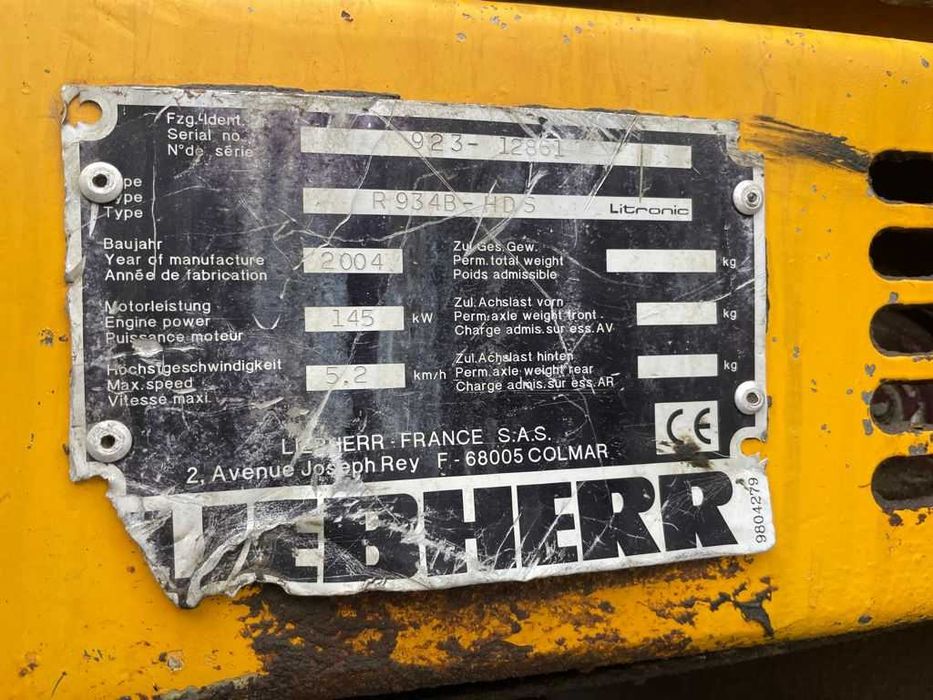 Dezmembrez  Liebherr 934 Litronic-piese de schimb Liebherr