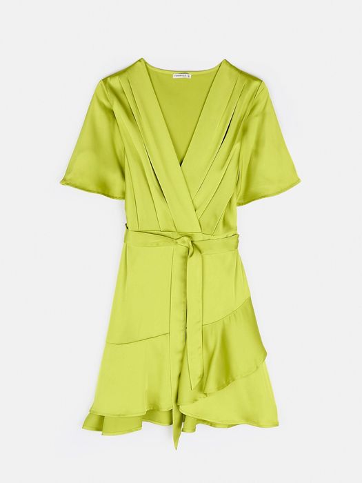 Дамска сатенена рокля