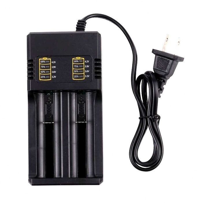 Incarcator Dublu priza 220V Smart acumulator 26650 18650 16340 14500