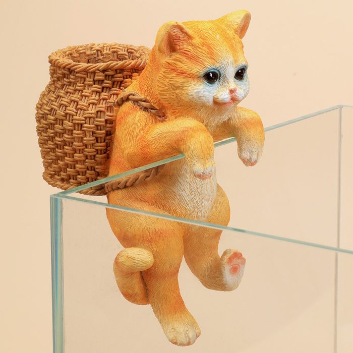 Котики декорации, отличная подставка для сачков. Аквариумы, рыбки