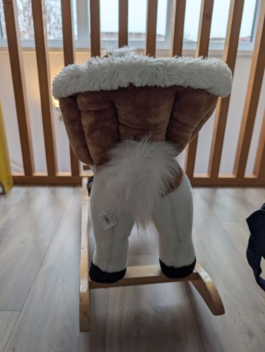 Balansoar căluț cu spătar + sunete (opțional)