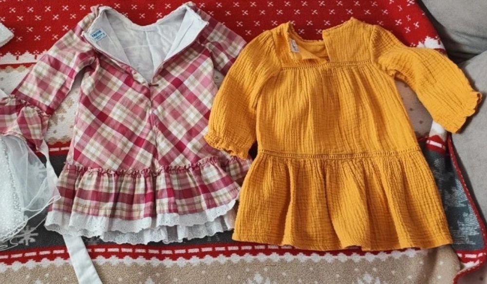 Rochie din bumbac ,pentru 2-3 ani