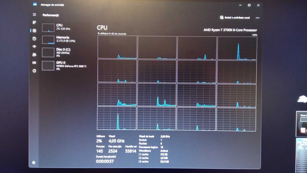 Placa video rtx 3060ti  gigabyte gaming oc
