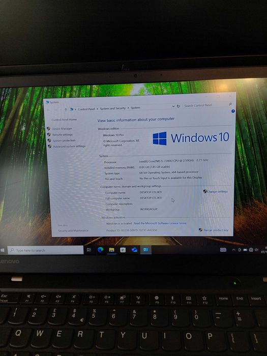 Лаптоп Lenovo ThinkPad X1 Carbon 5gen Intel i5, 8GB, SSD 256GB