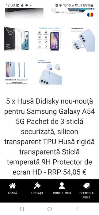 Husa si folie samsung A54