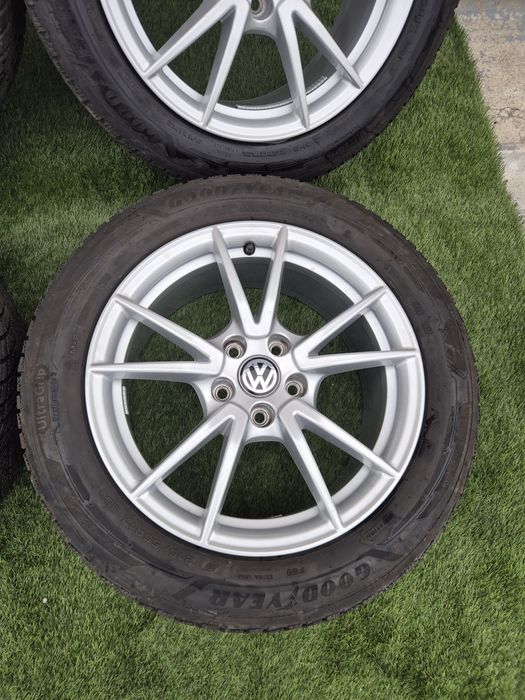 Jante R 17 5x 112 Passat cu 215 55 17 Goodyear m+s 2024