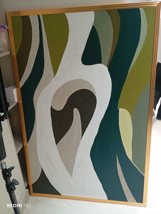 Abstrakt kartina 130×83 sm, ramkali