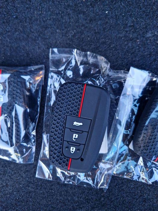 Husa cheie cartela Toyota Corolla husa silicon negru transparent