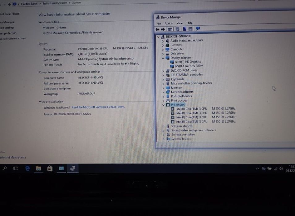 Laptop Medion  Akoya i3