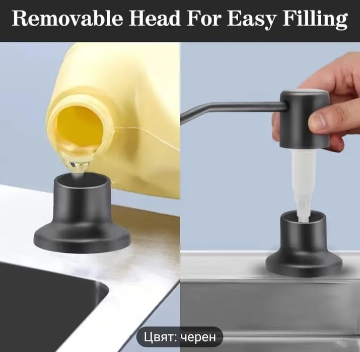 Черна  и златиста  мивки комплект+ смесител