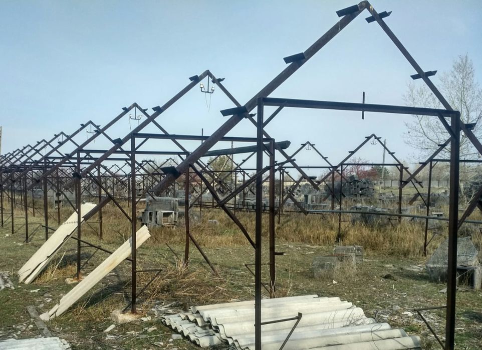 Рамки из уголка 4*3 метра для теплиц