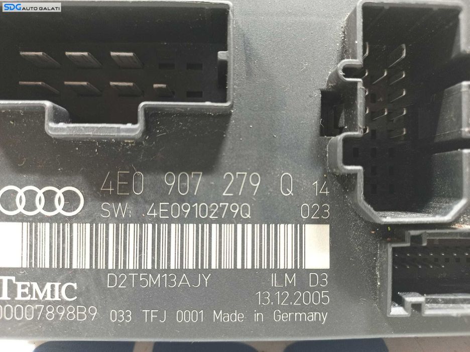 Calculator Unitate Modul Confort Comfort Audi A8 D3 2003 - 2010 Cod 4E0907279Q [X3674]