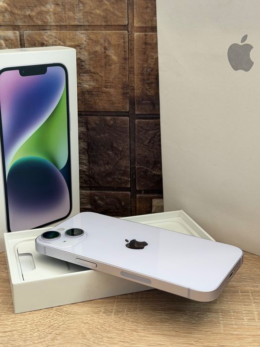 Iphone 14, Purple, 128GB, Smartphone, Apple, Телефон - 85% Battery Health + оригинална кутия и аксесоари