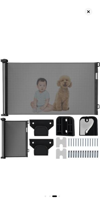 Vand Poartă Securitate Retractabilă copii animale 86 x 160 cm