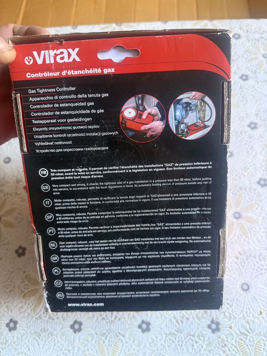 Професионален уред за проверка на газ Virax 262080 (Контролер за херметичност)
