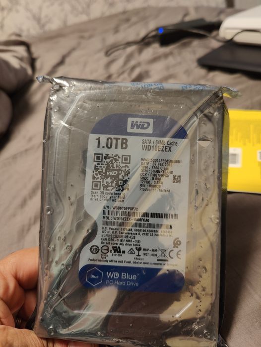 HDD Western Digital Blue 1TB, 3.5″, 64MB, 7200rpm, SATA