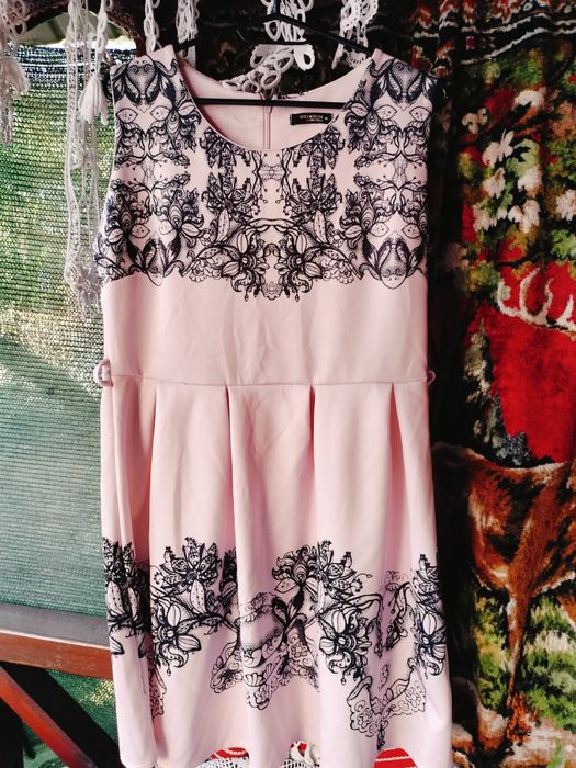 Rochie elegantă damă Colosseum Collection – Roz fără mâneci, mărimea XL