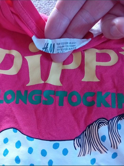 lot set 122 128 5 6 7 ani h&m bluza ciorapi sclipitori salopeta blugi