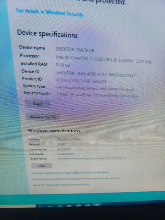 Vând Fujitsu i7 Windows instalat