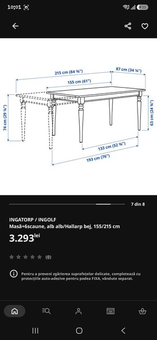 Masa extensibila IKEA