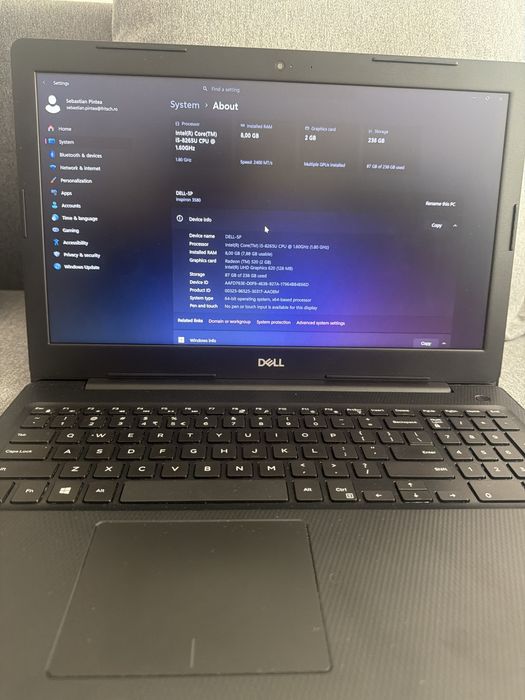 Laptop Dell Inspiron 3580