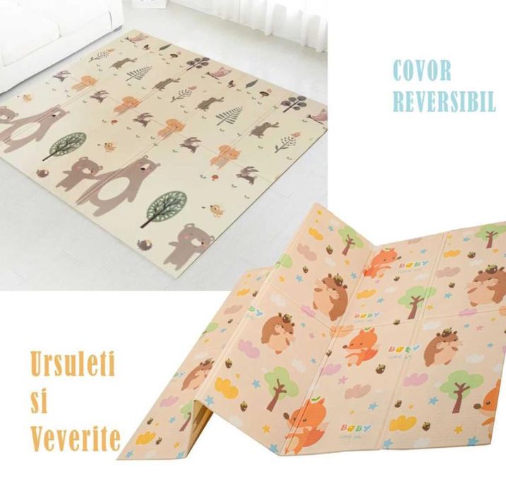 Covoras Pliabil de Joaca Termic 200*150*1 cm Covor Educativ