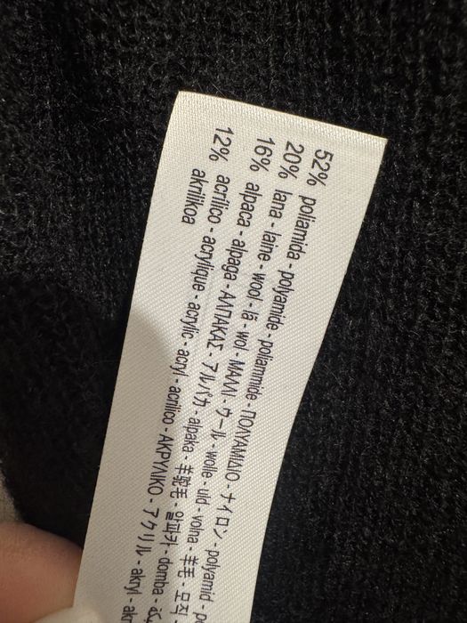 Pulover tricotat subțire mix lana alpaca negru Zara mărimea S