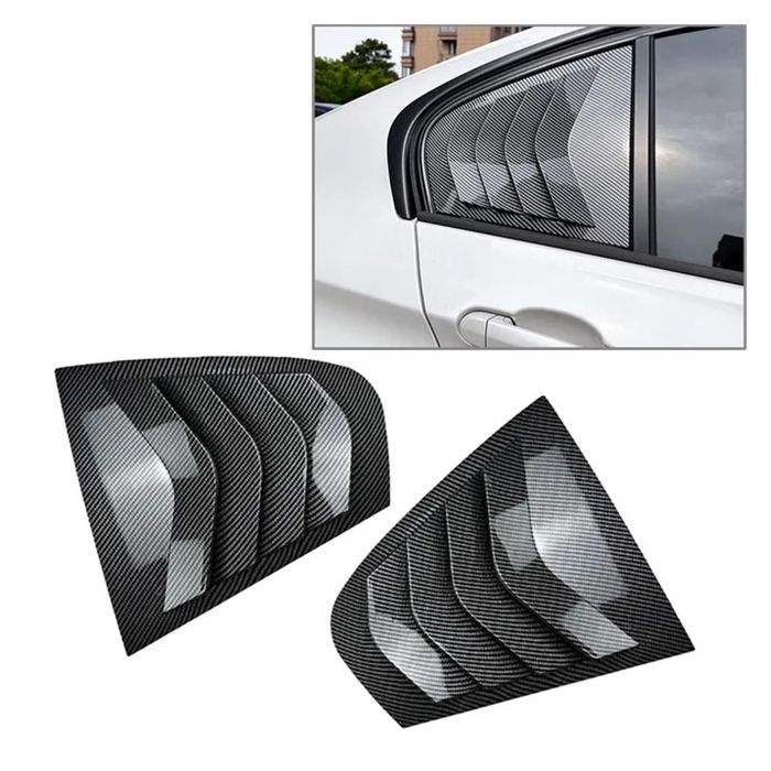 Тунинг Добавка Задни странични стъкла BMW F30– черни и карбон -М Визия