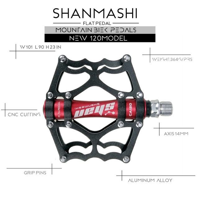 Pedale bicicleta aliaj aluminiu antiderapante 12 pini late platforma