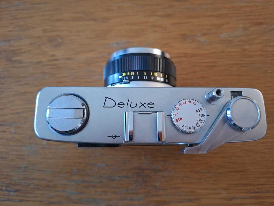 Aparat foto film Konica EE-Matic DELUXE (Rangefinder) - Funcțional