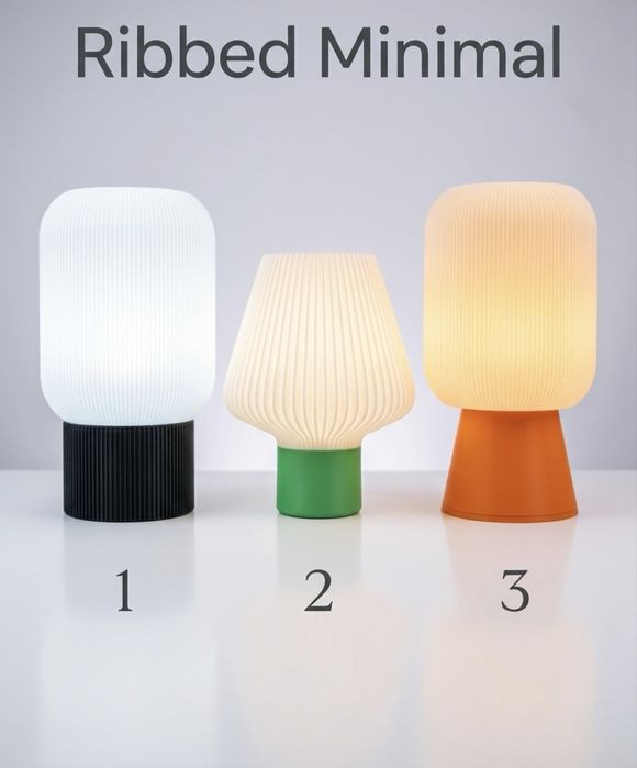 Настолна лампа „Ribbed Minimal“