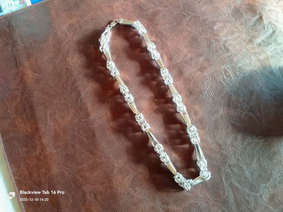 62/Сребърен Синджир Царска плетка-82грама.