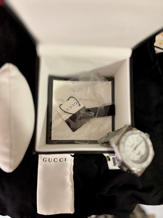Ceas Gucci Dive white dial, unisex