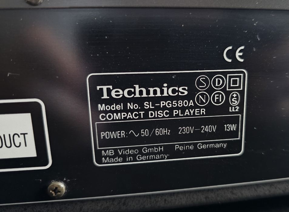 CD Player Technics SL-PG580A