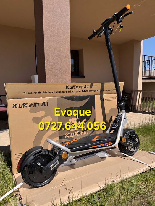 Kukirin A1 2025 800 WATI urca dealuri 50 km/h trotineta electrica NOUA