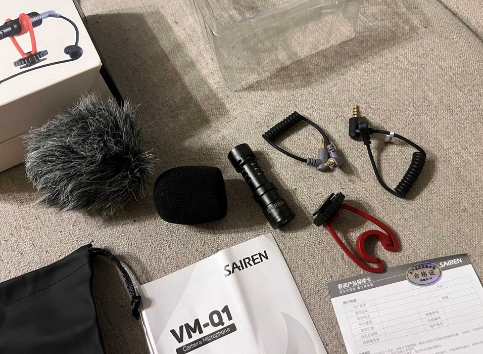 Microfon direcțional Sairen VM-Q1 complet cu accesorii, ca nou