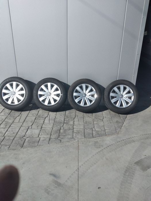 set roti otel vw Passat b8 t-roc audi Q2 karoq cu anv dunlop 215 60 16