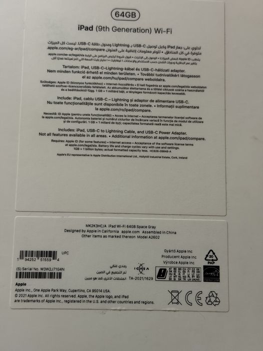 Tableta I Pad generatia 9 2021 10.2