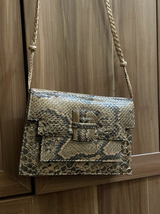 Чанта от естествена крокодилска кожа